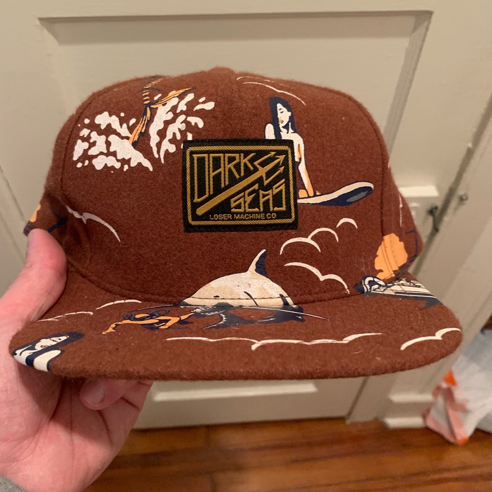 Dark Seas all-over print snapback hat